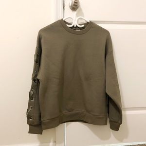 Khaki green sweatshirt